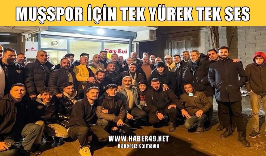 Muşspor’da kenetlenme günü: Yönetim ve taraftardan "Birlik" yürüyüşü