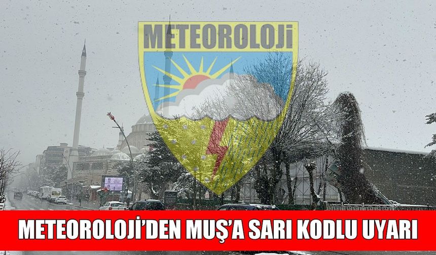 Muş için ‘Sarı Kod’lu uyarı: Yoğun kar yağışı geliyor