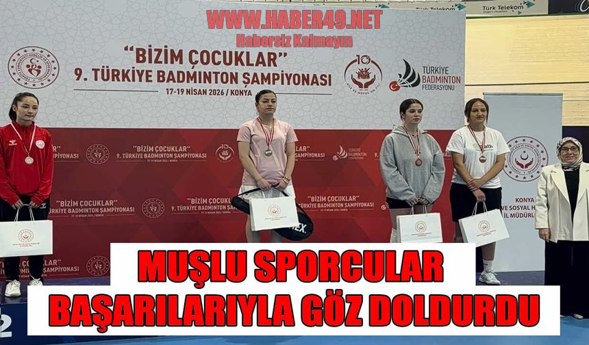 Muş Çocuk Evleri Sitesi çocuklarından Badminton Şampiyonası’nda gururlandıran başarı