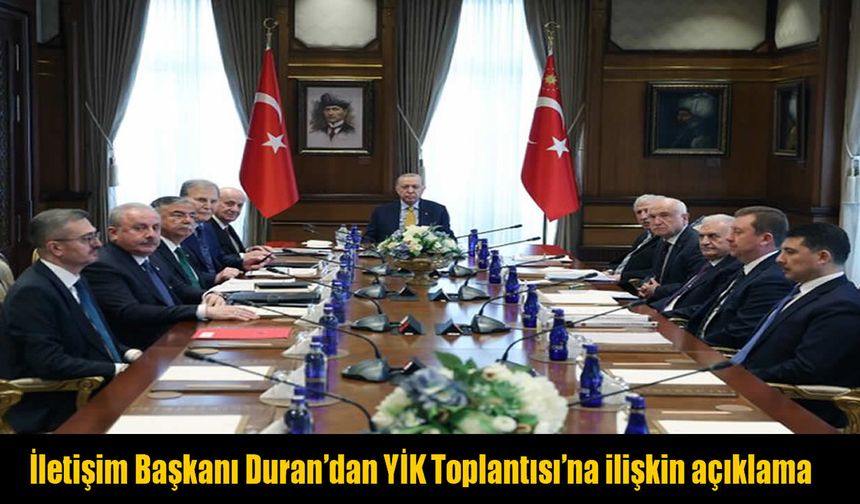 İletişim Başkanı Duran: Terörsüz Türkiye için kararlı adımlar atılmaya devam edecek