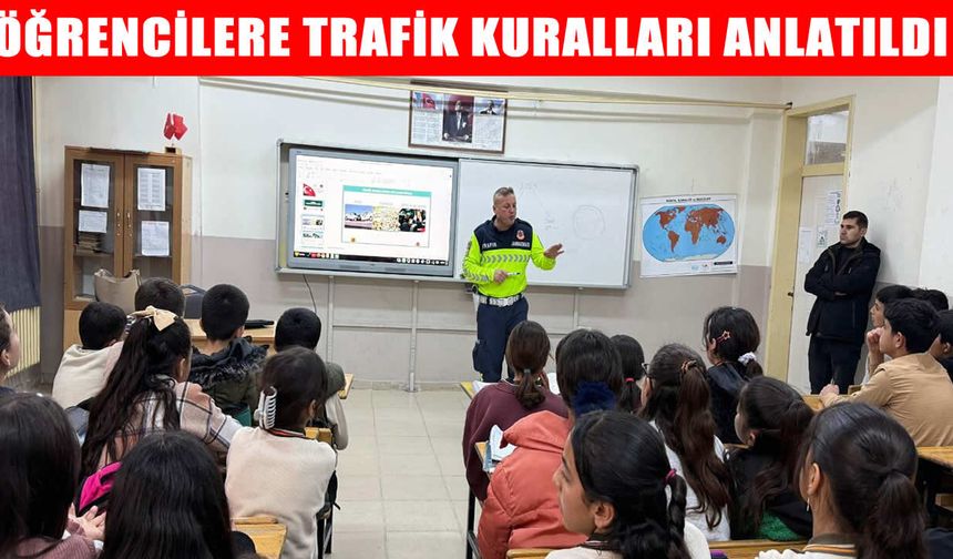 Muş’ta jandarmadan öğrencilere trafik eğitimi