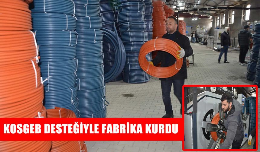 Muşlu girişimci Mücahit Bozkurt, devlet desteğiyle "kangal boru üretim tesisi" kurdu