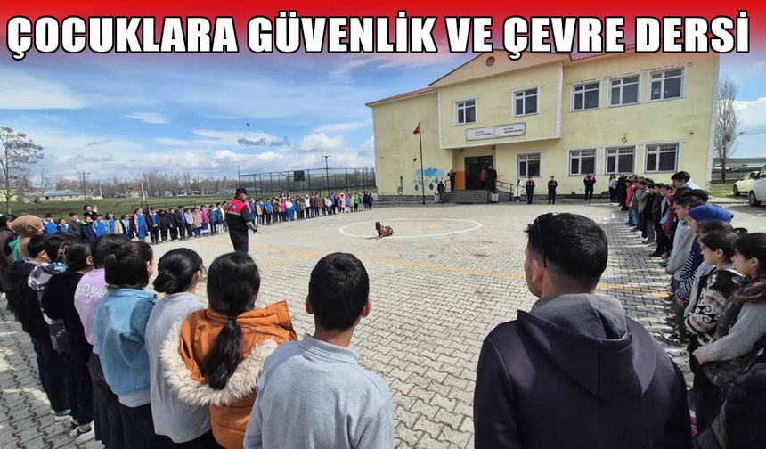 Muş’ta jandarmadan öğrencilere güvenlik ve çevre eğitimi