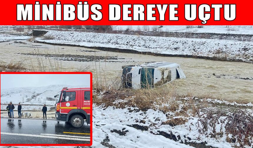 Muş’ta minibüs dereye uçtu: 8 yaralı
