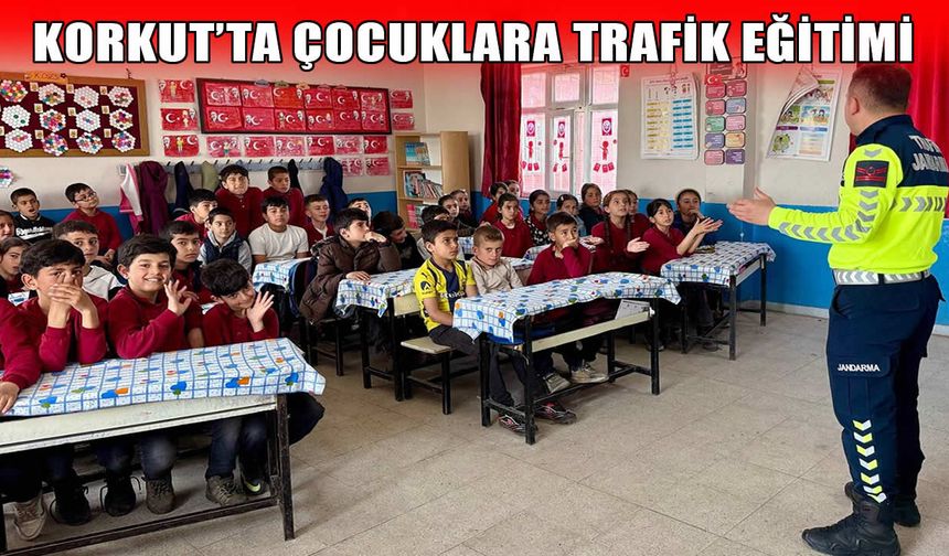 Muş’ta jandarmadan miniklere trafik dersi