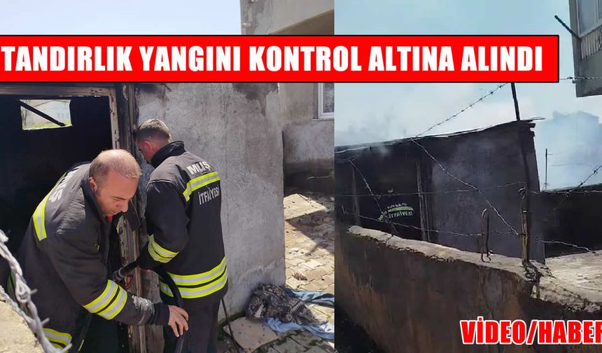 Muş’ta tandırlıkta çıkan yangın korkuttu