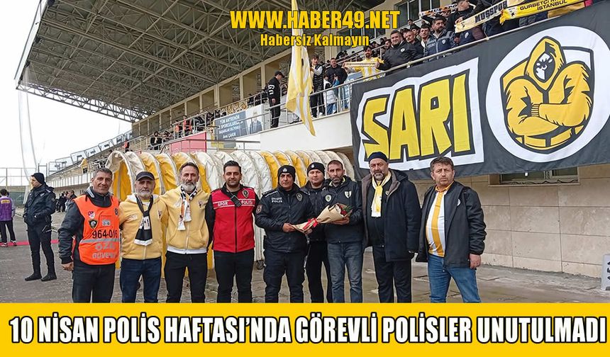 Sarı Maraton taraftar grubundan polislere anlamlı jest