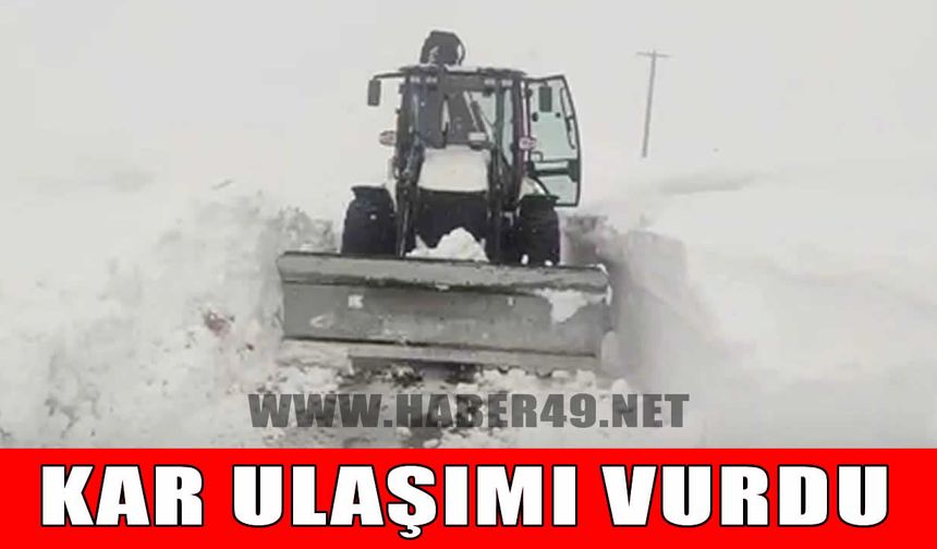 Baharın ortasında kar kilidi: 55 köy yolu kapalı