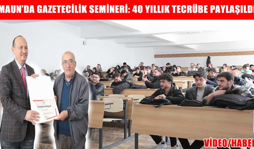 Muş Alparslan Üniversitesi’nde ‘Yerel gazeteciliğin önemi” semineri düzenlendi