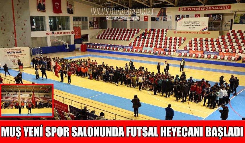 Muş’ta Futsal heyecanı: 11 ilden 22 takım yarı final için sahada