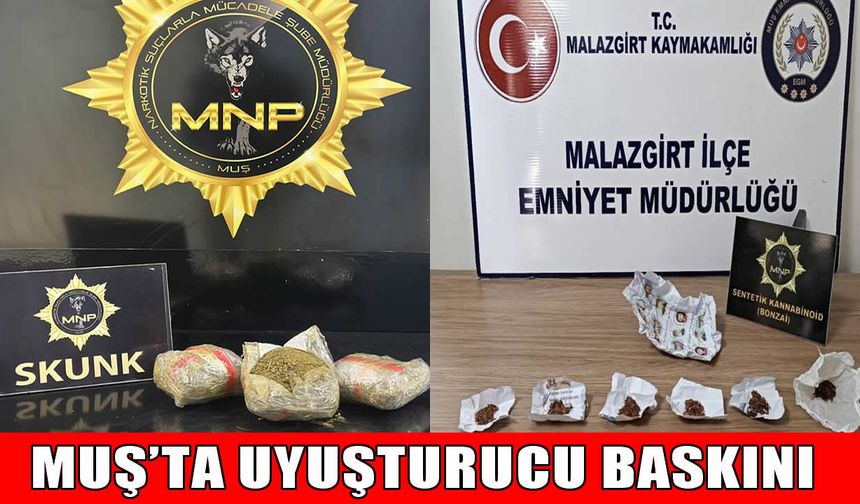 Muş’ta narkotik operasyonu: Gizli bölmede uyuşturucu ele geçirildi