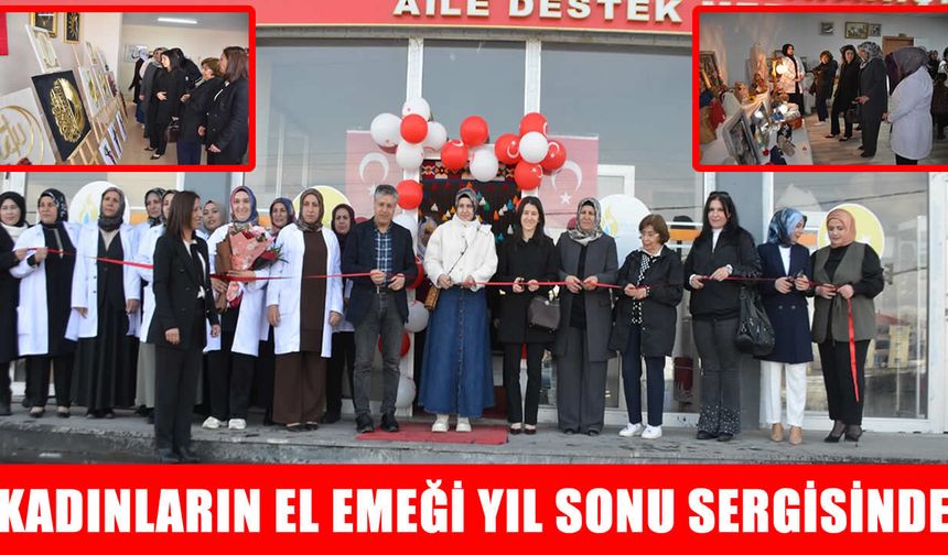 Bulanık’ta kadınların el emeği ürünleri, yıl sonu sergisinde beğeniye sunuldu