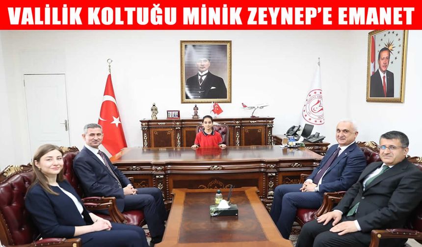 Muş Valisi Çakır, koltuğunu minik öğrenciye devretti