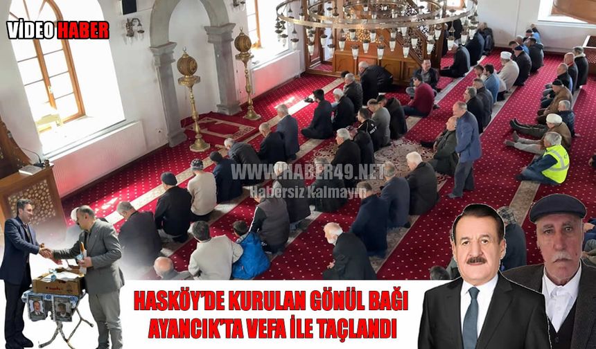 Hasköy’ün iki değerli ismi Ayancık’ta dualarla anıldı