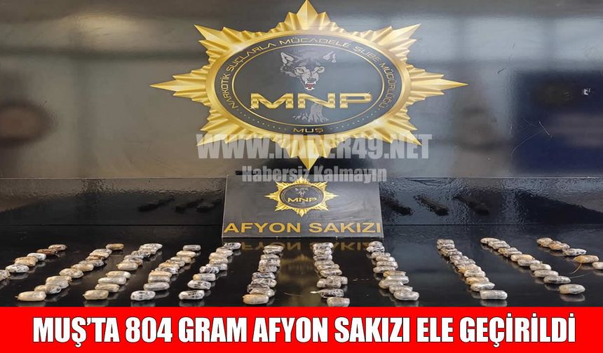 Muş’ta yabancı uyruklu yolcunun midesinden 118 kapsül uyuşturucu çıktı