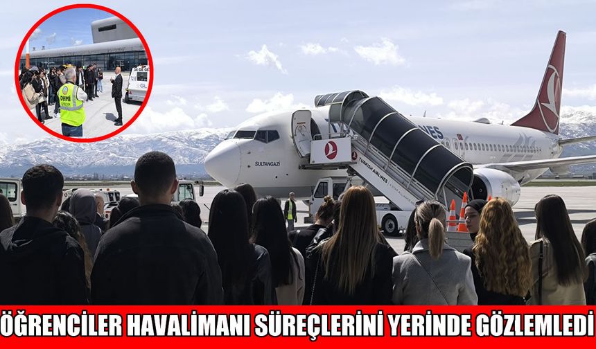Muş’ta sivil havacılık bölümü öğrencilerinden Sultan Alparslan Halimanı’na teknik gezi