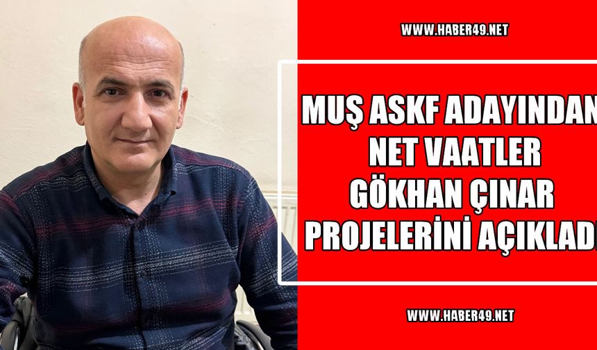 Muş ASKF başkan adayı Gökhan Çınar projelerini açıkladı