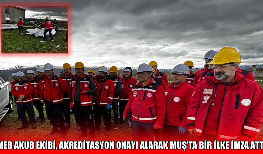 Muş MEB AKUB ekibine “Hafif Düzey Afetlerde Acil Barınma” akderitasyonu