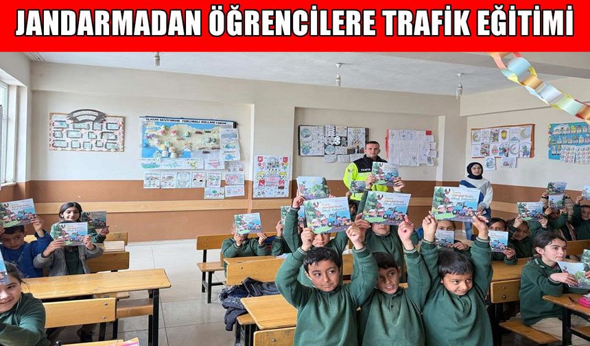 Muş’ta minik öğrencilere jandarmadan trafik eğitimi