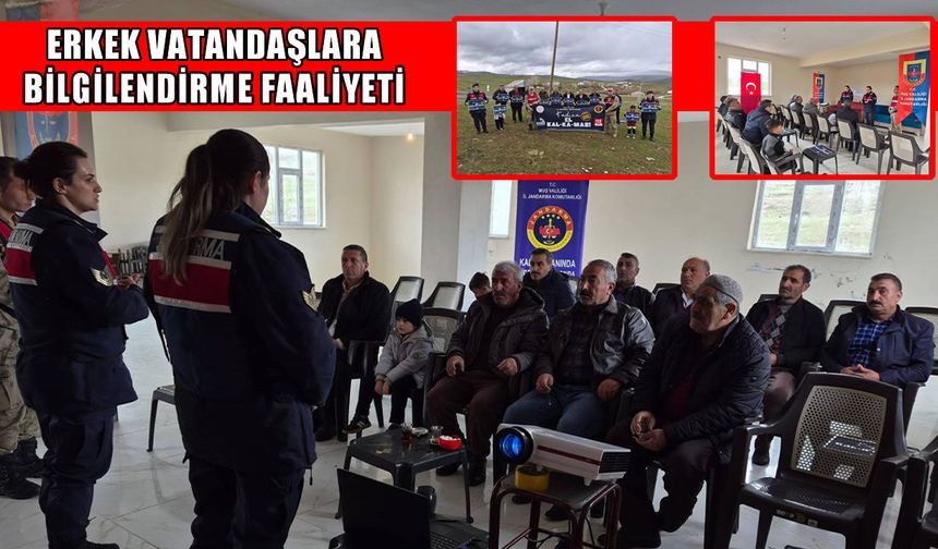 Muş’ta jandarmadan “Kadına El Kalkamaz” bilgilendirmesi