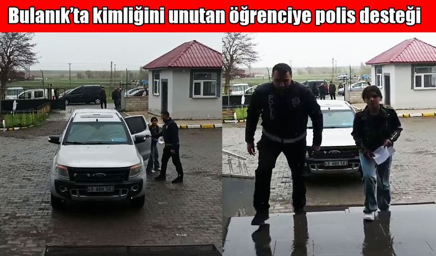 Bulanık’ta polisten alkışlanacak hareket