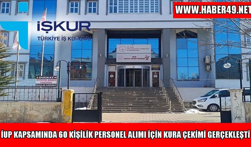 Muş’ta 60 kişilik İUP kura sonuçları açıklandı: İşte isim listesi