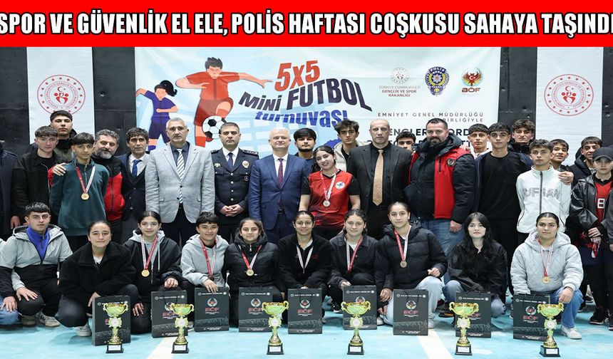 Muş’ta polis haftası kutlamaları futbol turnuvası ile taçlandı