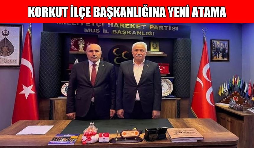 MHP Korkut İlçe başkanlığında bayrak değişimi
