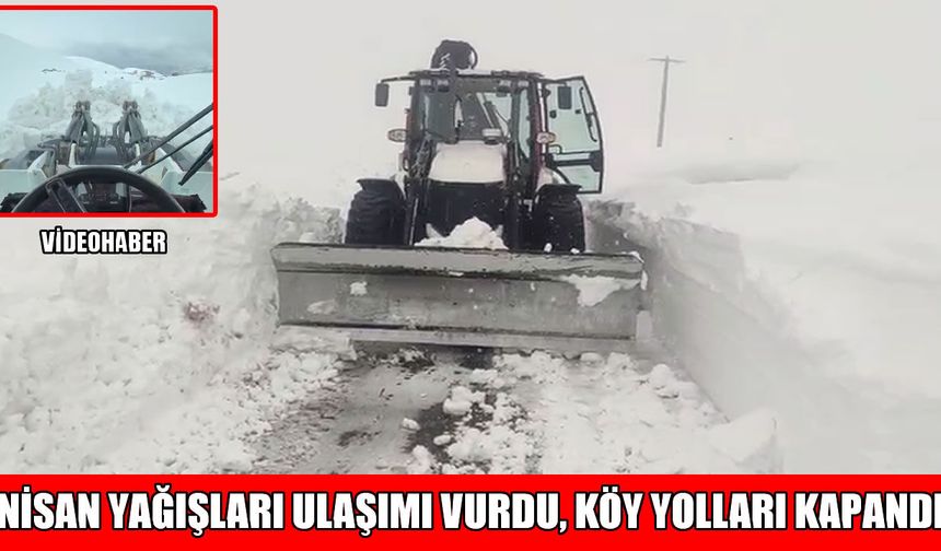 Bahar ortasında Muş’ta kar esareti: 37 köy yolu ulaşıma kapalı