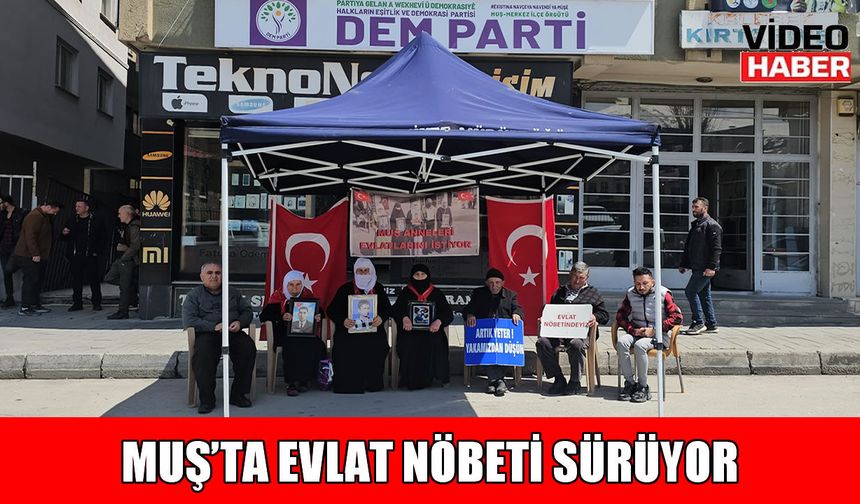 Muş’ta evlat nöbeti kararlılıkla sürüyor: “Başka ülke bize olmaz”