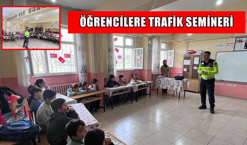 Muş’ta minik öğrencilere jandarmadan trafik dersi