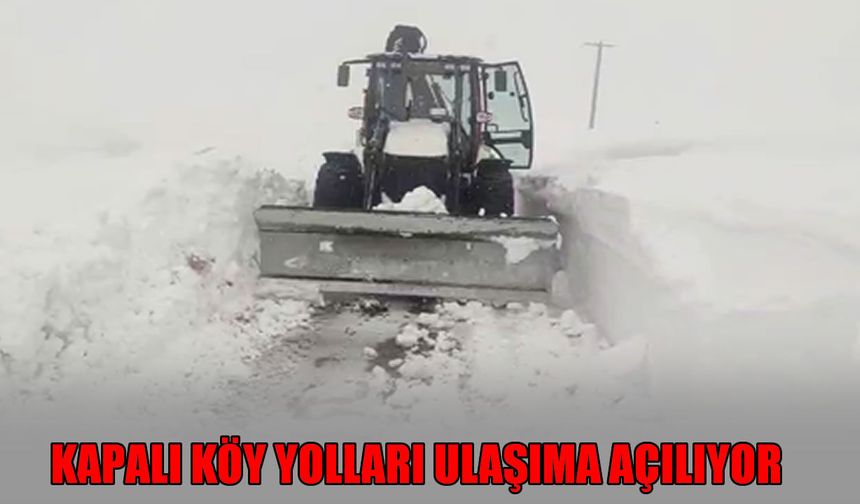 Muş’ta nisan karı: 38 köy yolu ulaşıma açıldı