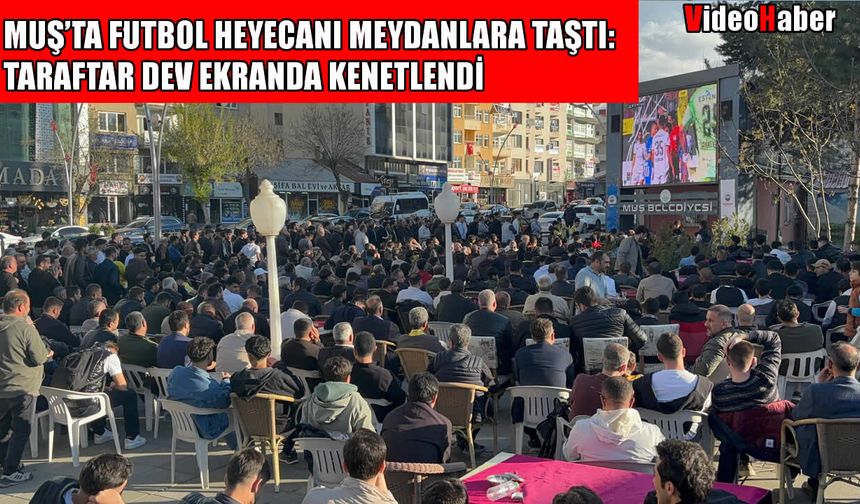 Muş’ta Play-Off coşkusu: Taraftar dev ekranda tek yürek oldu