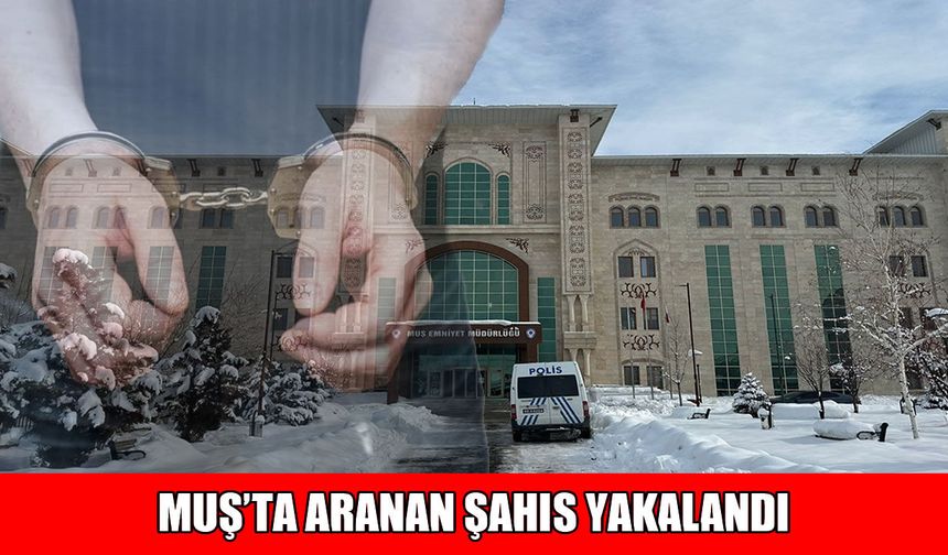 Muş'ta 18 yıl hapis cezası bulunan zanlı yakalandı