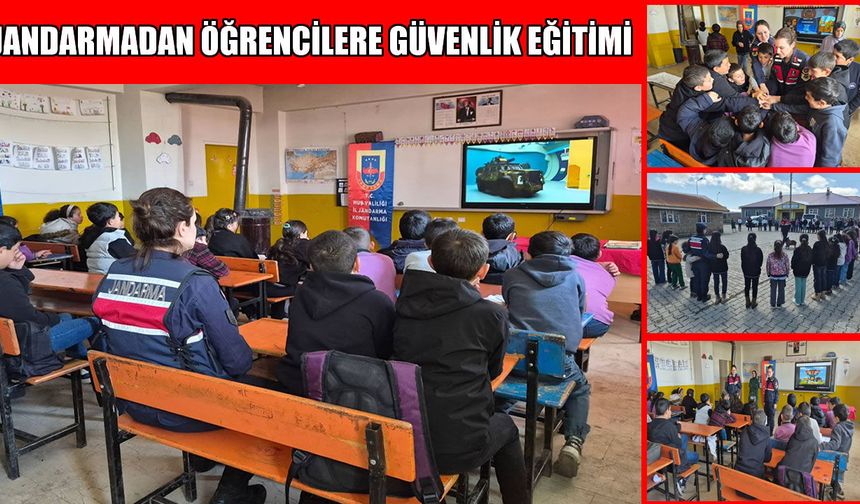 Muş’ta jandarma, öğrencilerin güvenliği için sahada