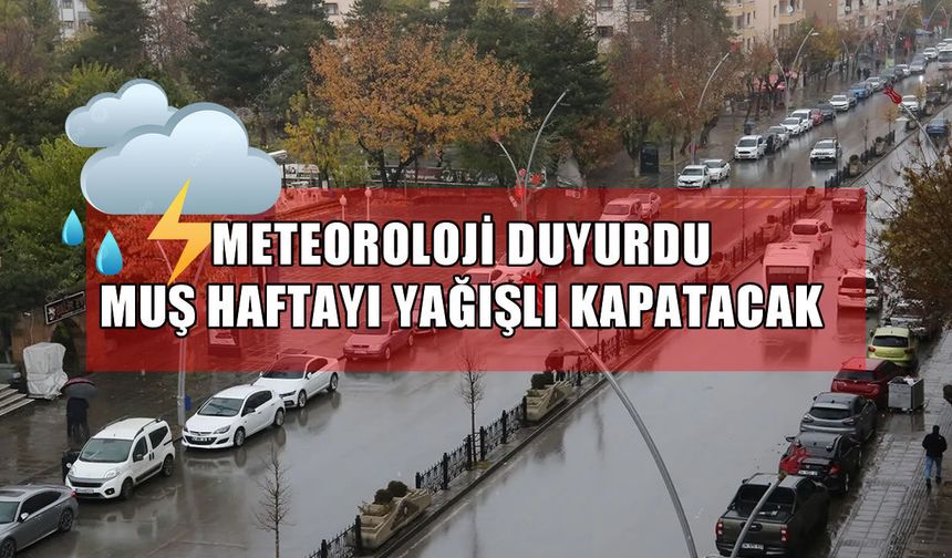 Muş’ta Nisan yağmurları başlıyor: 5 günlük hava tahmini açıklandı