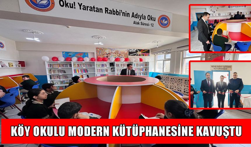 Muş'ta eğitim seferberliği: Gökyazı İlk ve Ortaokulu modern kütüphanesine kavuştu