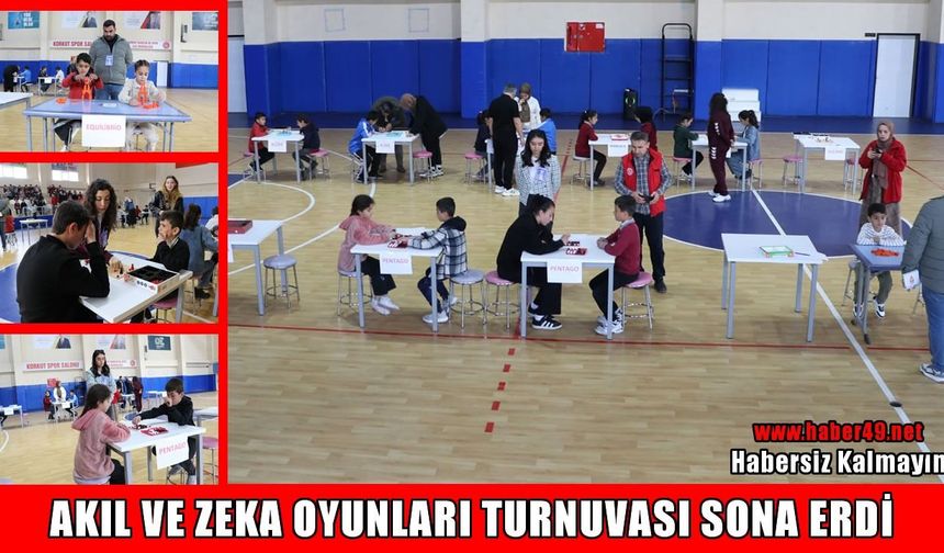Korkut’ta Zeka hamleleri yarıştı: Akıl ve Zeka oyunları turnuvası sona erdi