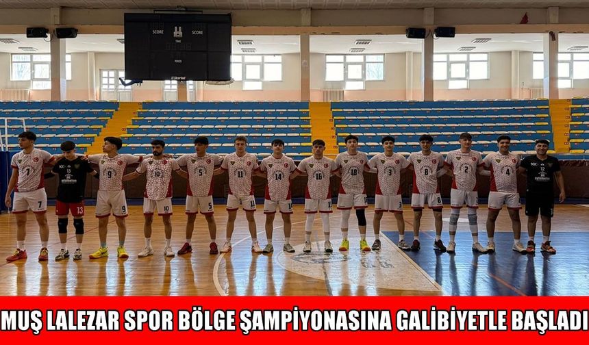 Muş Lalezar Spor, bölge şampiyonasına galibiyetle başladı: 3-0