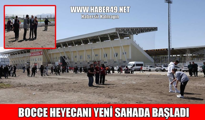 Muş'ta modern bocce sahası kapılarını sporculara açtı