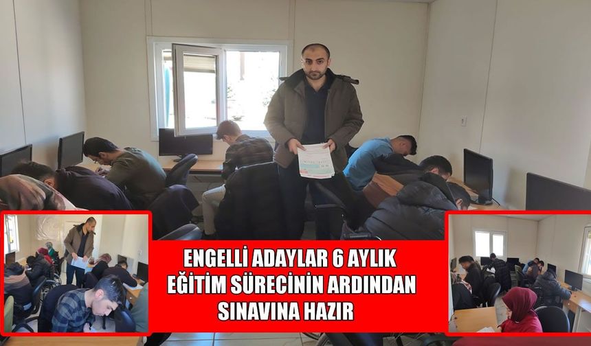 Muş’ta engelli adaylara 6 aylık EKPSS desteği