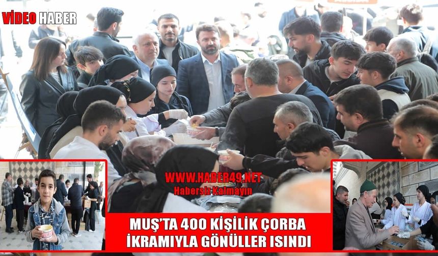 Muş’ta gençlerden Cuma namazı sonrası çorba ikramı
