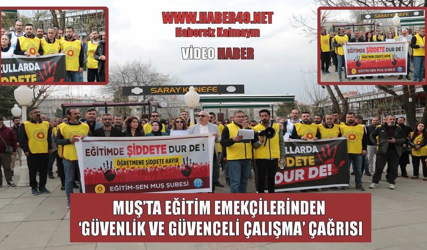 Muş’ta eğitimde şiddete karşı ortak tepki: “Bir kişi daha eksilmeyeceğiz”