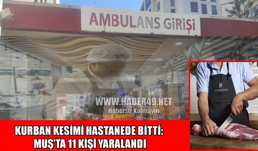 Muş’ta Kurban Bayramı’nın ilk gününde Bayram neşesine "Acemi Kasap" gölgesi