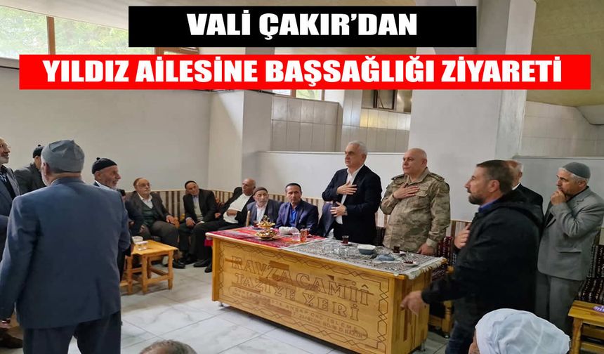 Muş Valisi Çakır Gülsime Yıldız’ın ailesini yalnız bırakmadı