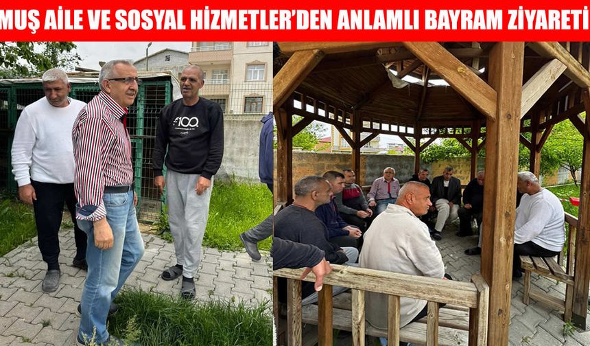 Muş’ta engelli bakım merkezinde bayram sevinci