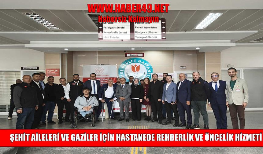 Muş Devlet Hastanesi’nde Şehit Yakınları ve Gaziler için "Vefa Masası" kuruldu