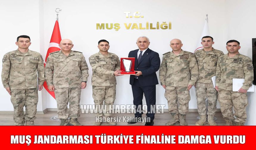 Muş jandarma personelinden büyük başarı: Türkiye üçüncülüğü gururu