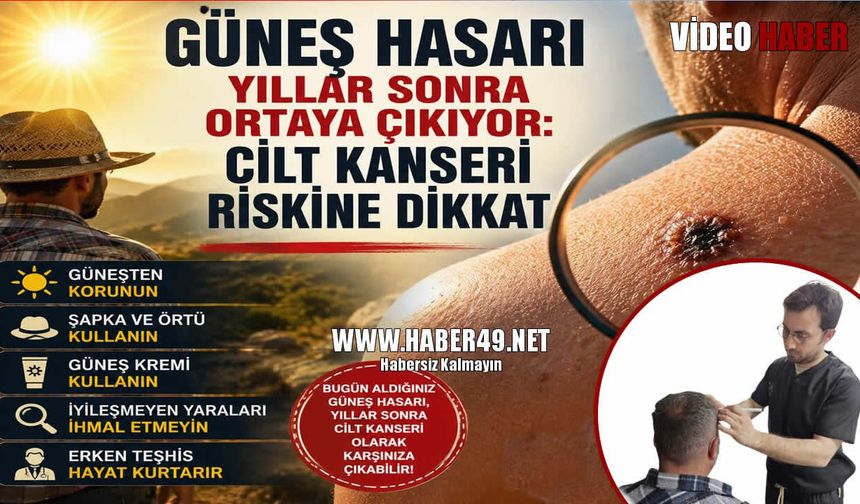 Muş’ta uzman doktordan uyarı: “İyileşmeyen yaraları hafife almayın”
