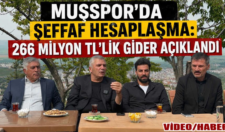 Muşspor Başkanı Fatih Cengiz’den şeffaflık çağrısı: Eleştiriye açığız, iftiraya değil